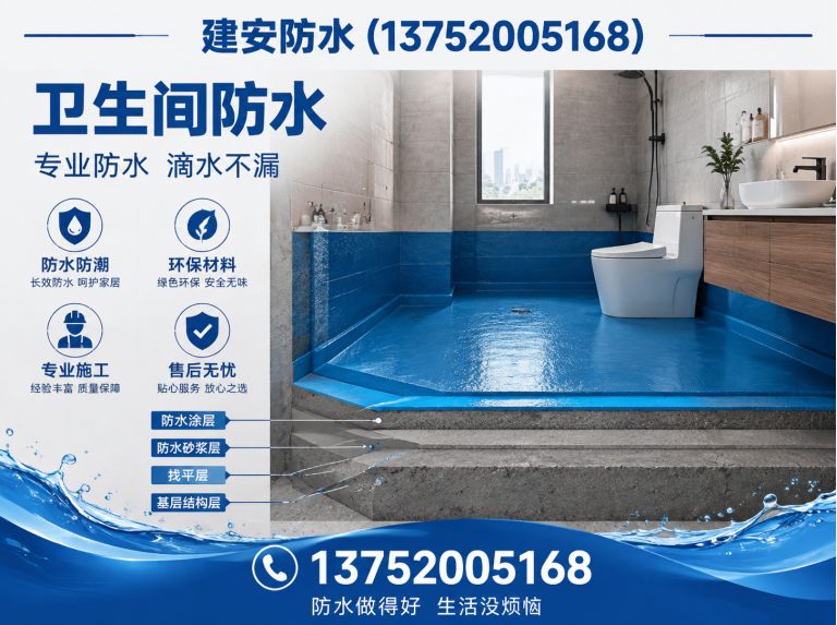 北辰区卫生间防水展示图